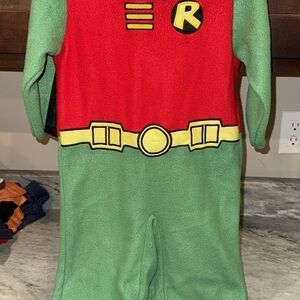 Kids Robin Costume - Red and Green